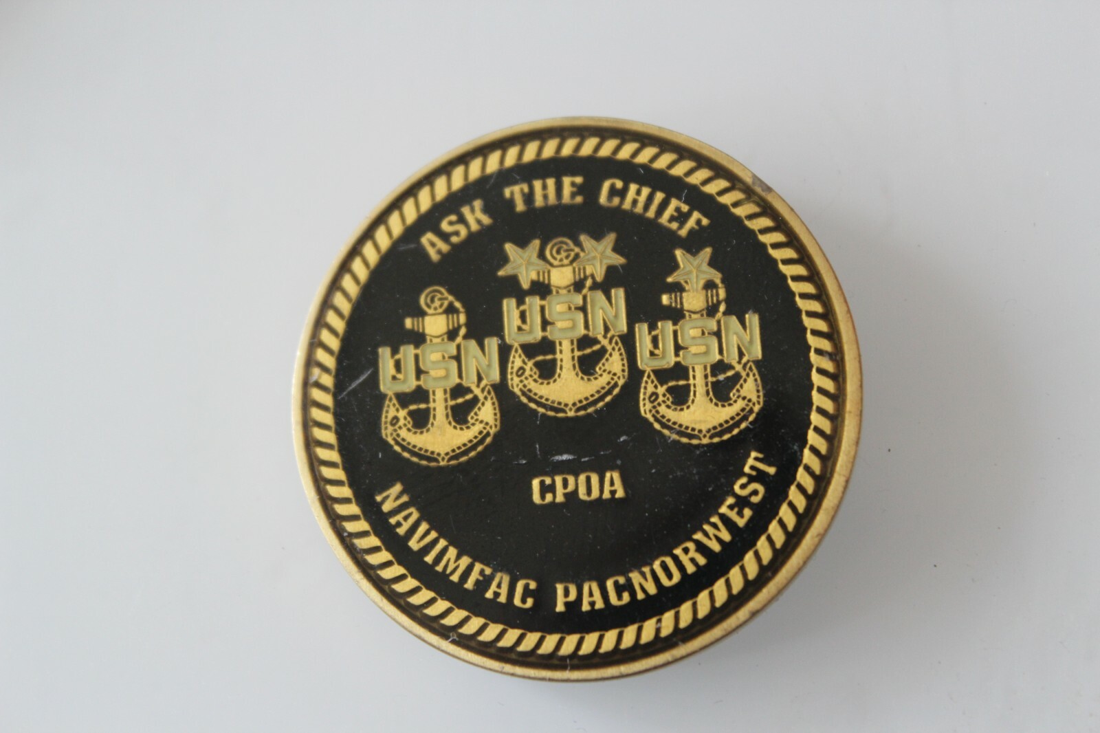 Navy Chief CPO Navimfac Pacnorwest Challenge Coin