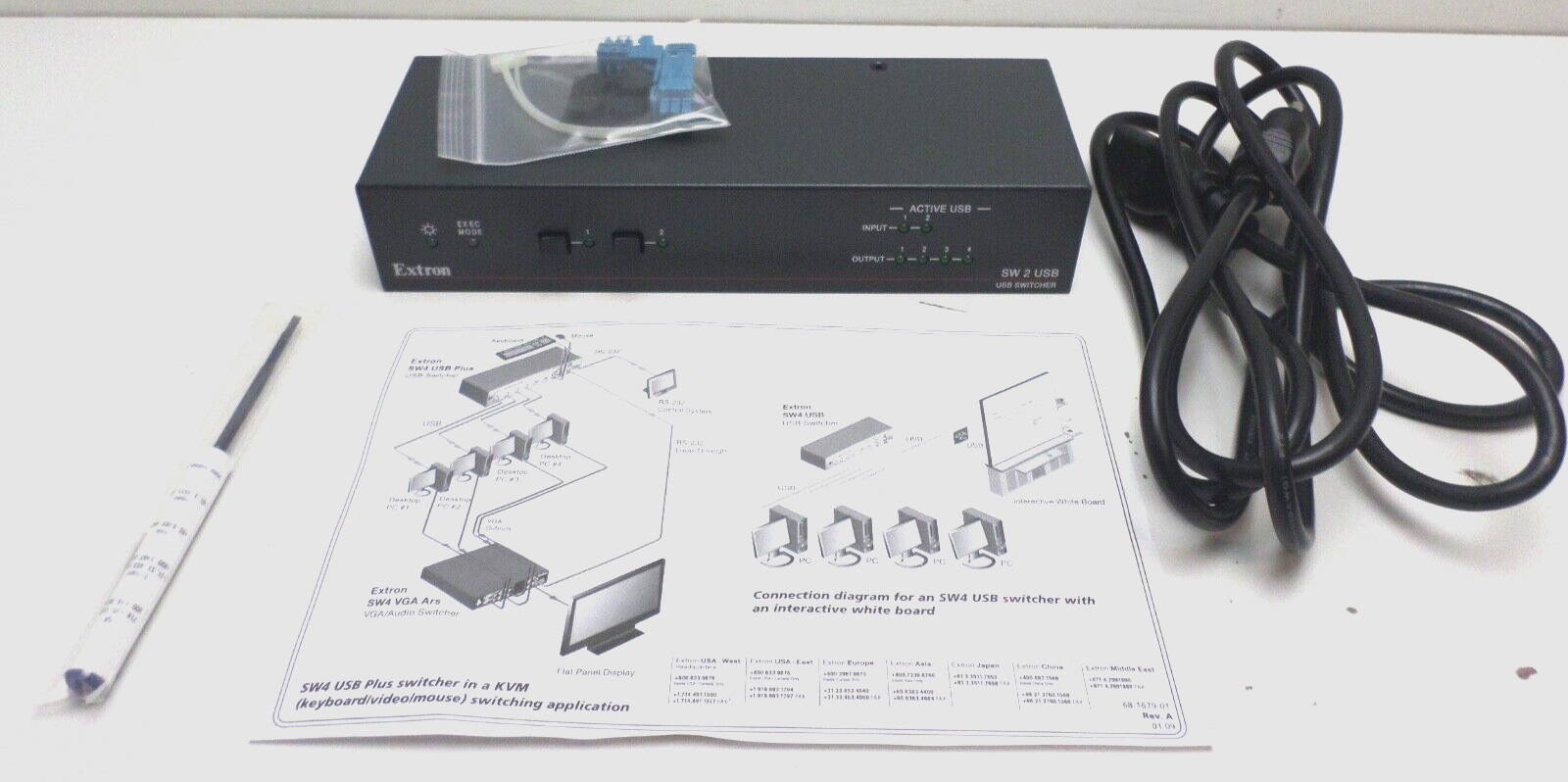Extron SW2 USB Two Input USB Switcher 60-952-02