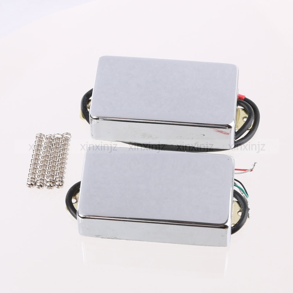 1 Set Neck&Bridge Sealed Double Coil Humbucker Pickups for LP Chrome DLP