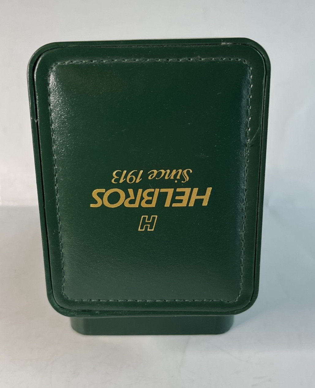 Vintage HELBROS Green LDS HARD SHELL DISPLAY BOX