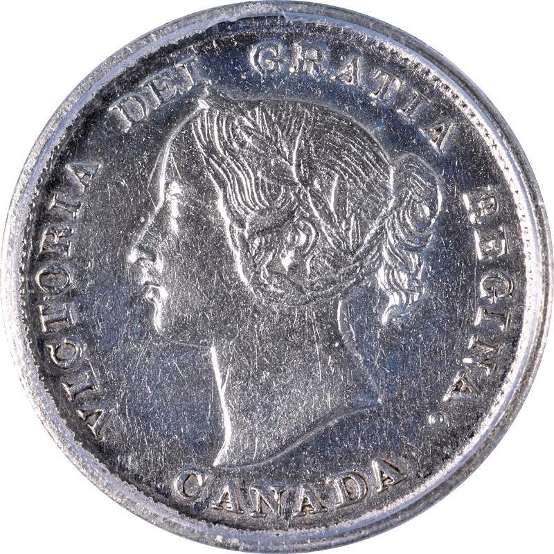 Canada 1893 Five (5) Cents ICG AU55 Details KM#2 - Cleaned