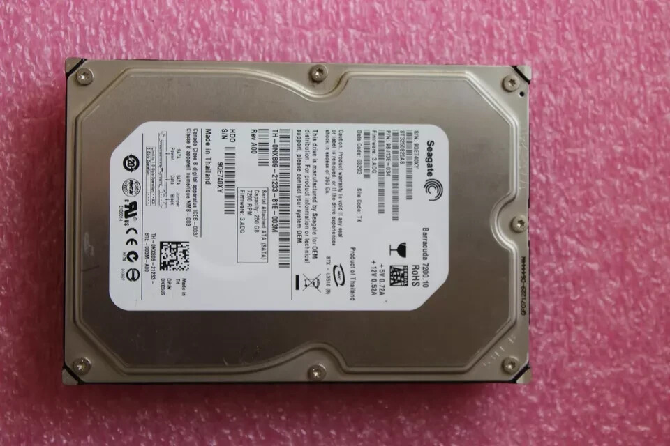 DELL 250GB 7.2K SATA 3.5" HDD NX809
