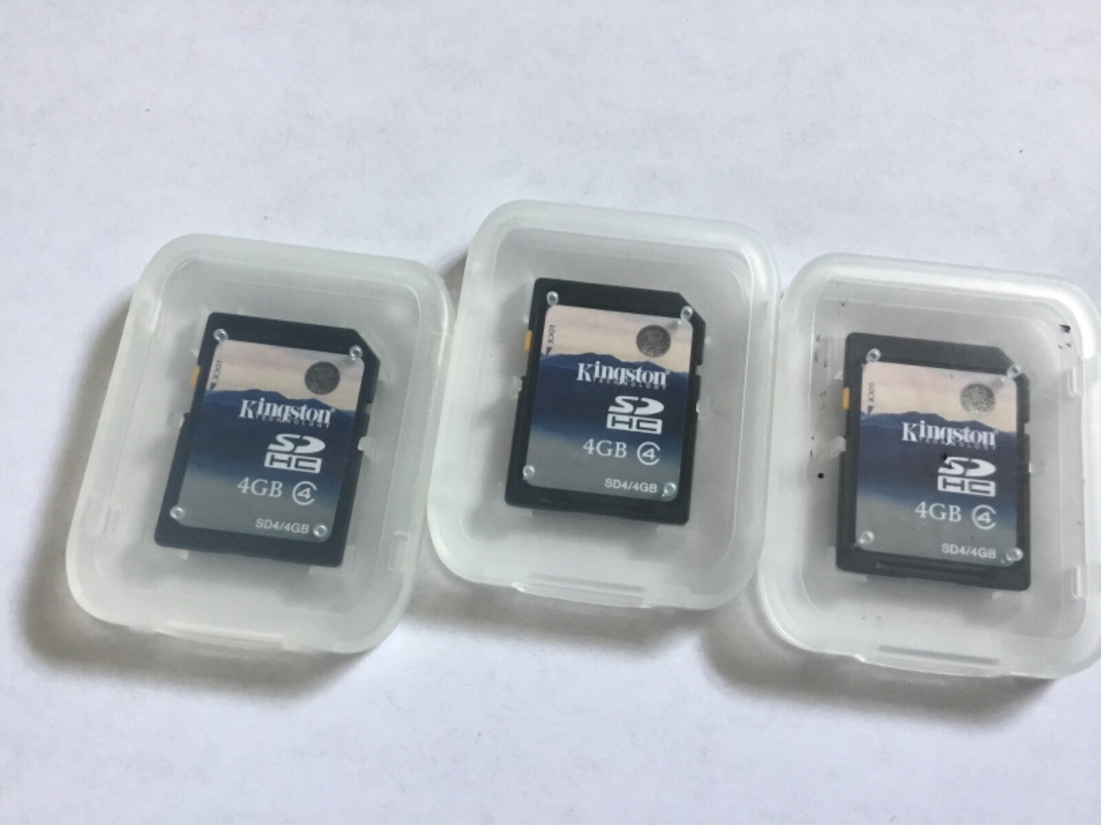 Lot of 3pcs 4gb Kingston SDHC Memory Card for SDHC Nikon canon cameras