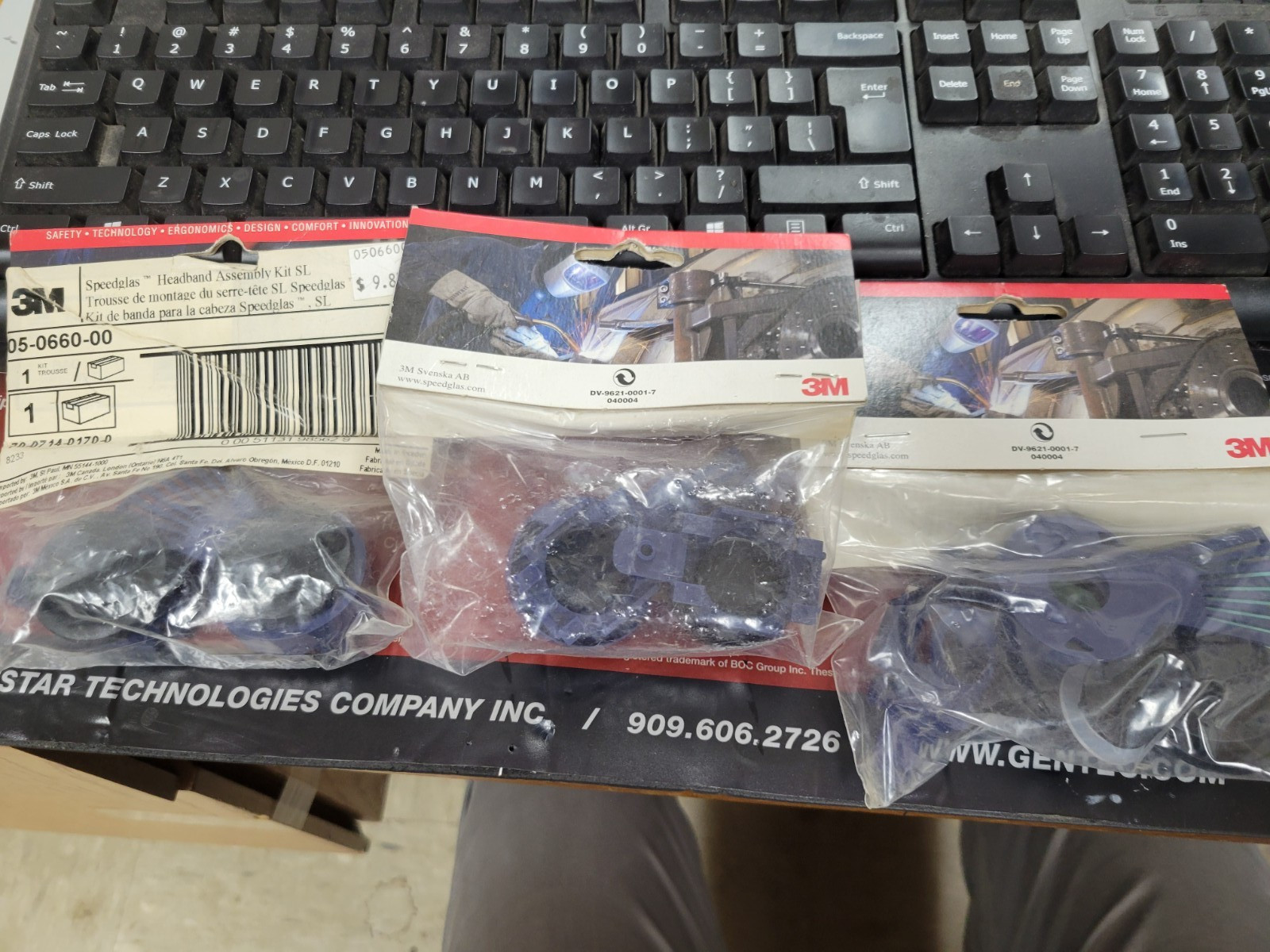 3EA OF 3M SPEEDGLAS 05-0660-00 HEADBAND ASSEMBLY KIT SL