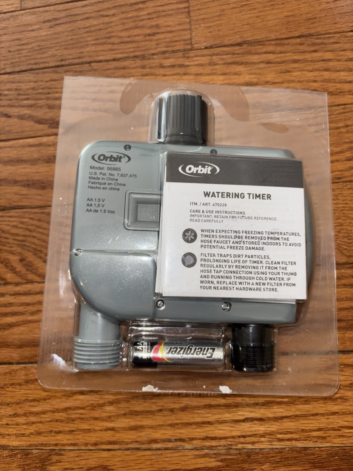 Orbit 56865 Programmable Hose Faucet Timer-2 Outlet, Green New!