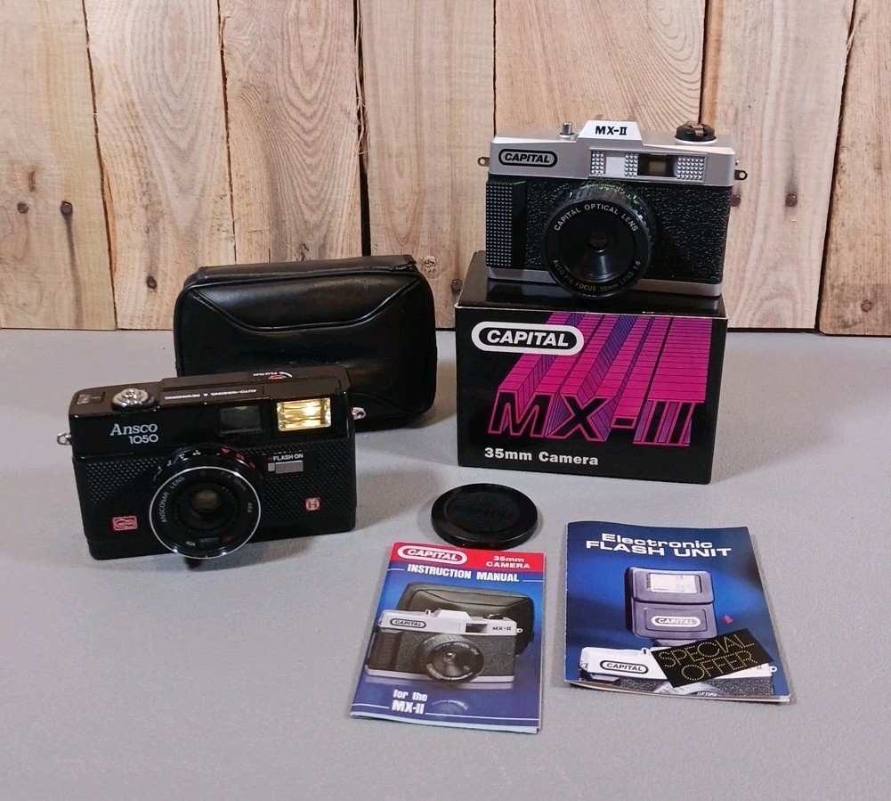 35 mm Ansco 1050 & Capital MX-II Cameras