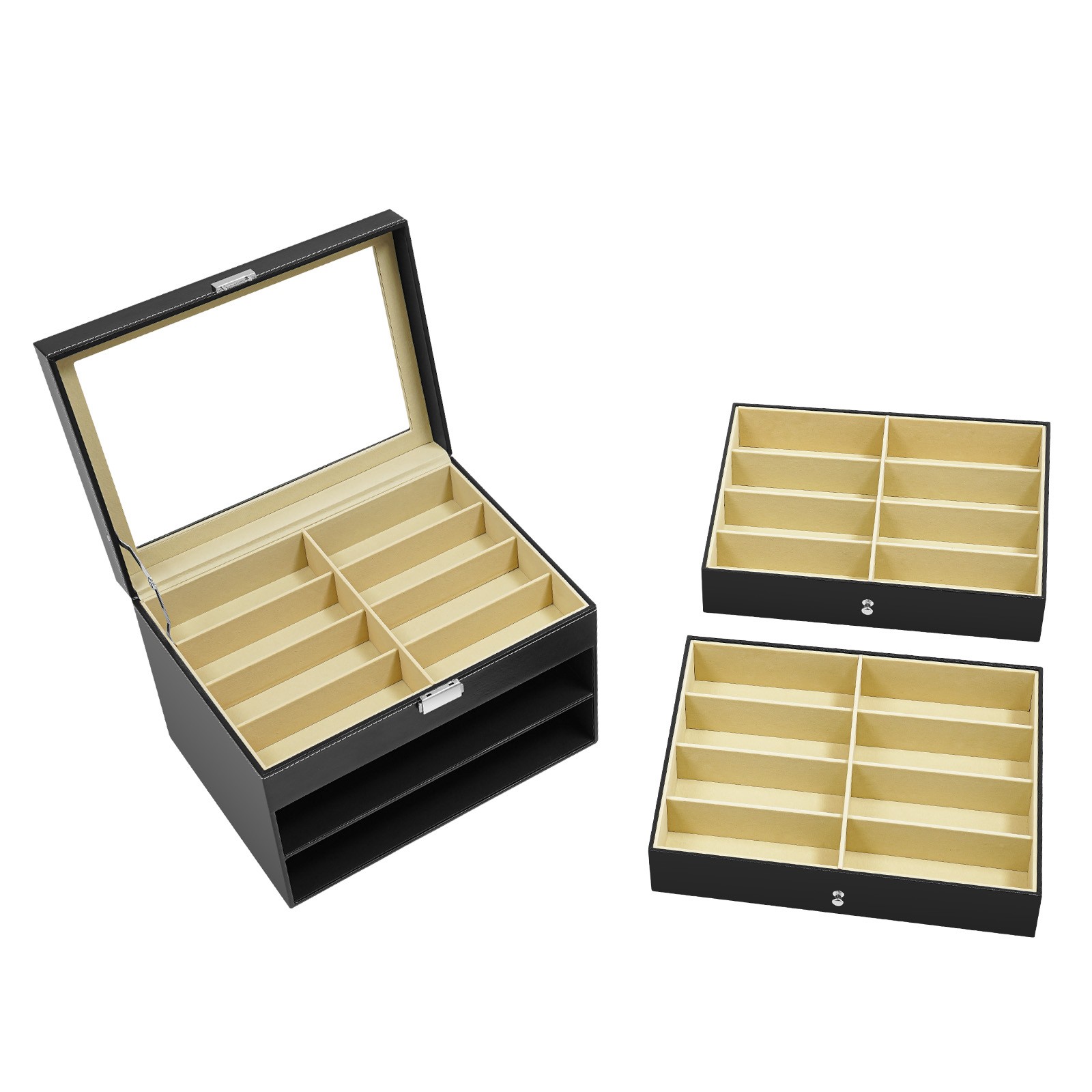 Counter Table Sunglasses Glasses Display Storage Display Organizer Box 24 Slots