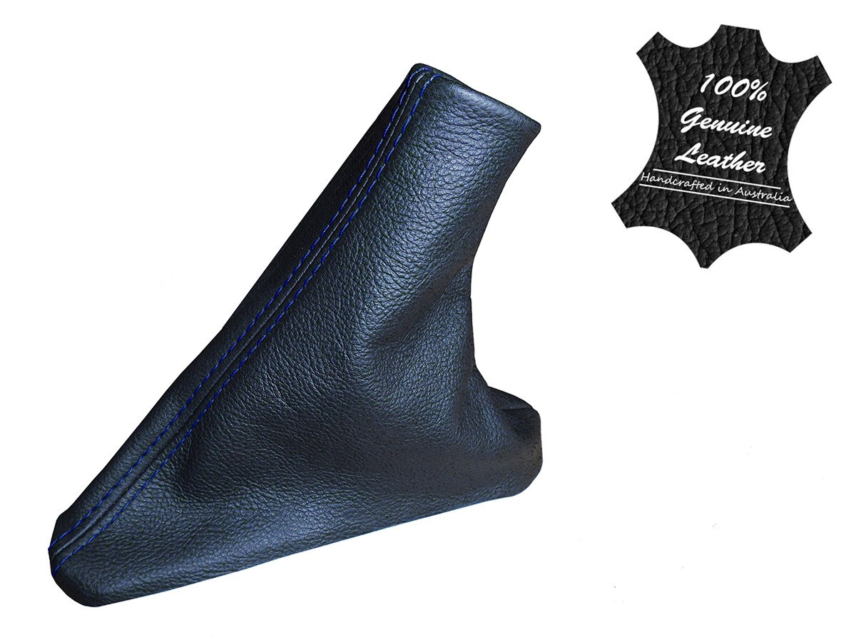 FORD SZ SZII TERRITORY LEATHER HANDBRAKE BOOT ONLY - NAVY BLUE STITCH