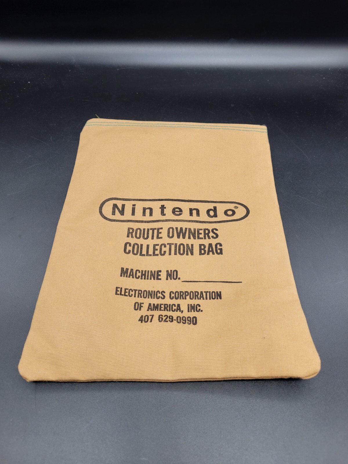 Vintage Nintendo Route Owners Collection Bag Machine No. Bag RARE 407# Orlando