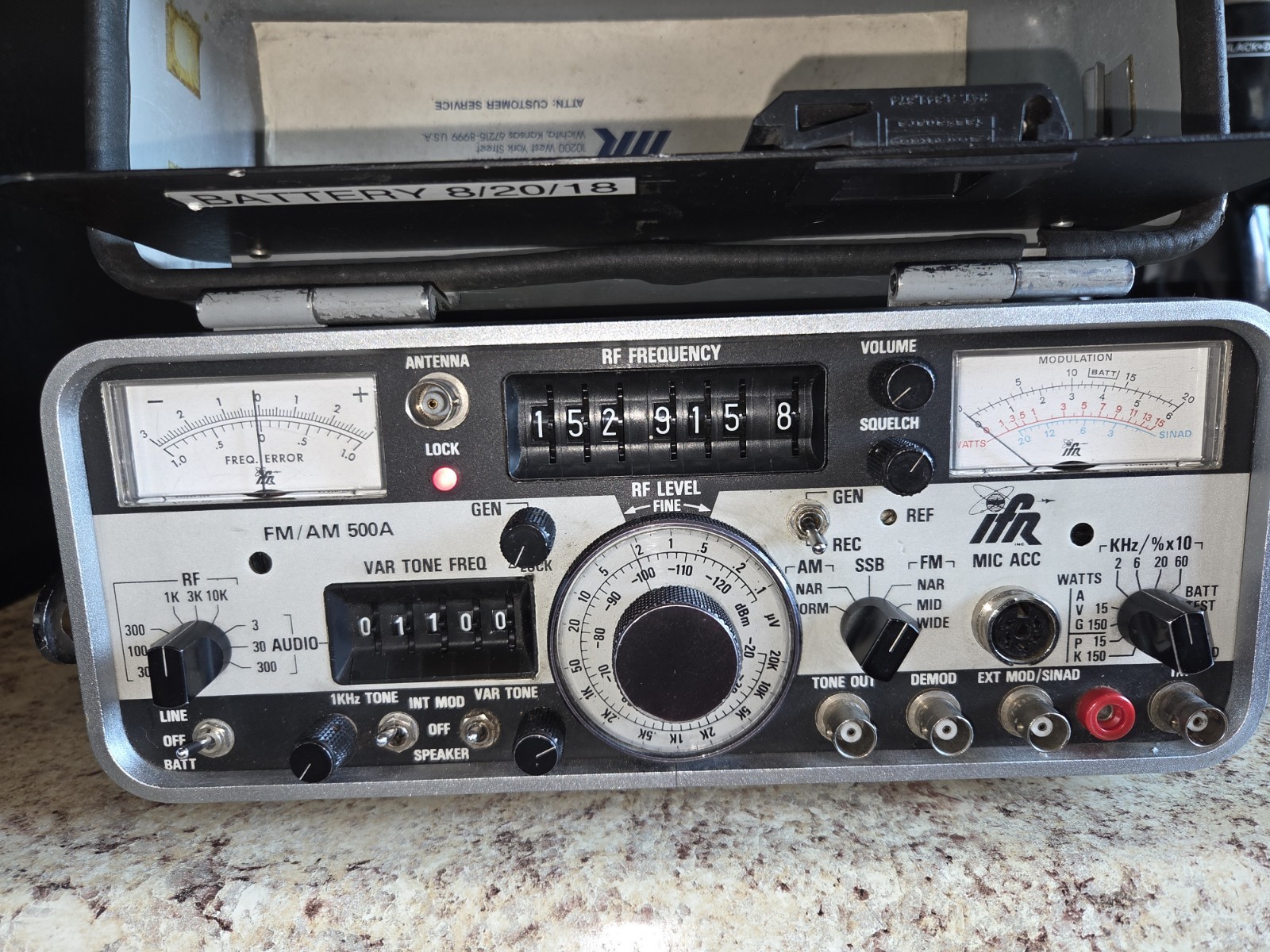 IFR FM/AM 500A Avionics Electronic Measuring Instrument Radio Frequency