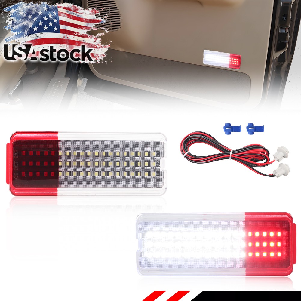 2PCS LED Interior Door Panel Lights For 1999-2007 Ford Super Duty F250 F350 F450