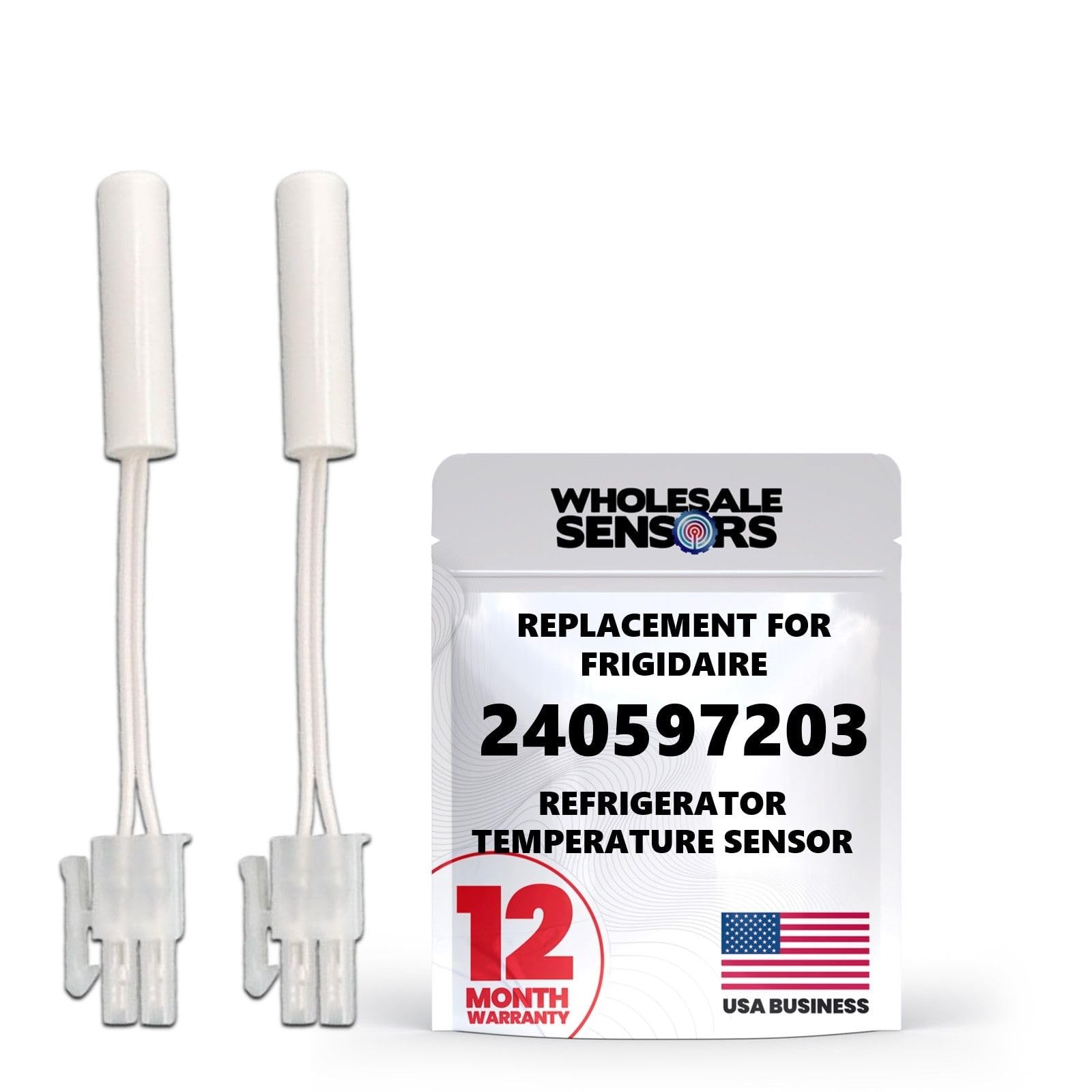 Frigidaire 240597203 Refrigerator Temperature (2-Pack), 12 Month & USA