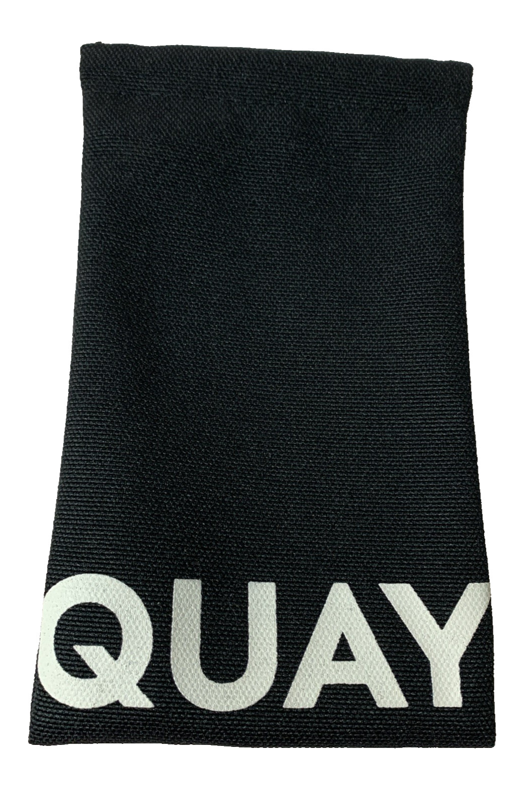 Quay Australia Black Cloth Sunglasses Case Storage Pouch Snap Magnetic Only