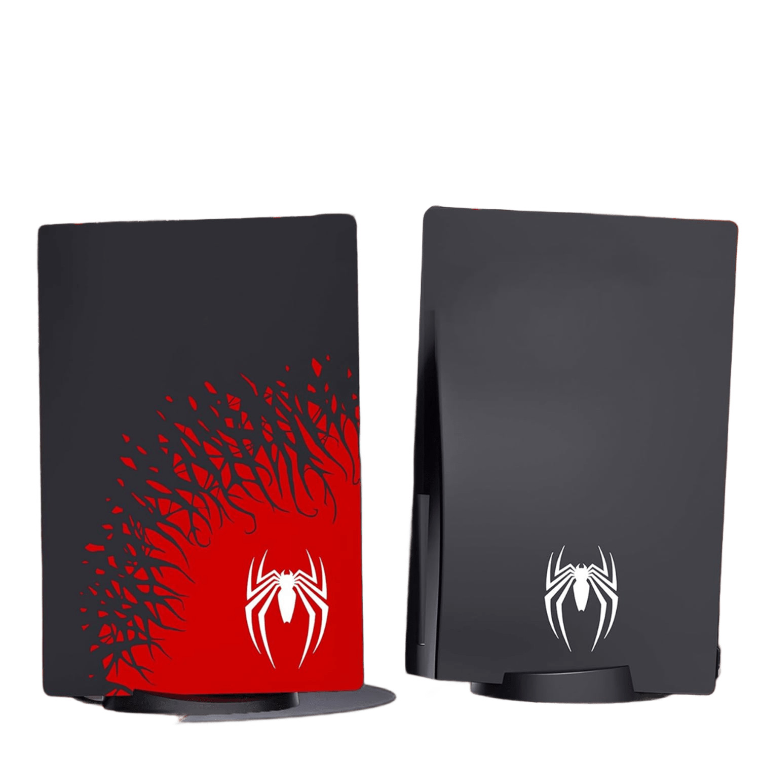 PS5 Disc Edition Plastic Front Plates Faceplates – Cover Red Black Spider Style
