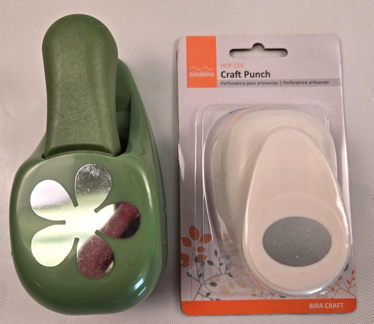 Bira Oval AND EK Success Medallion Flower Punch Lever Action Paper Craft