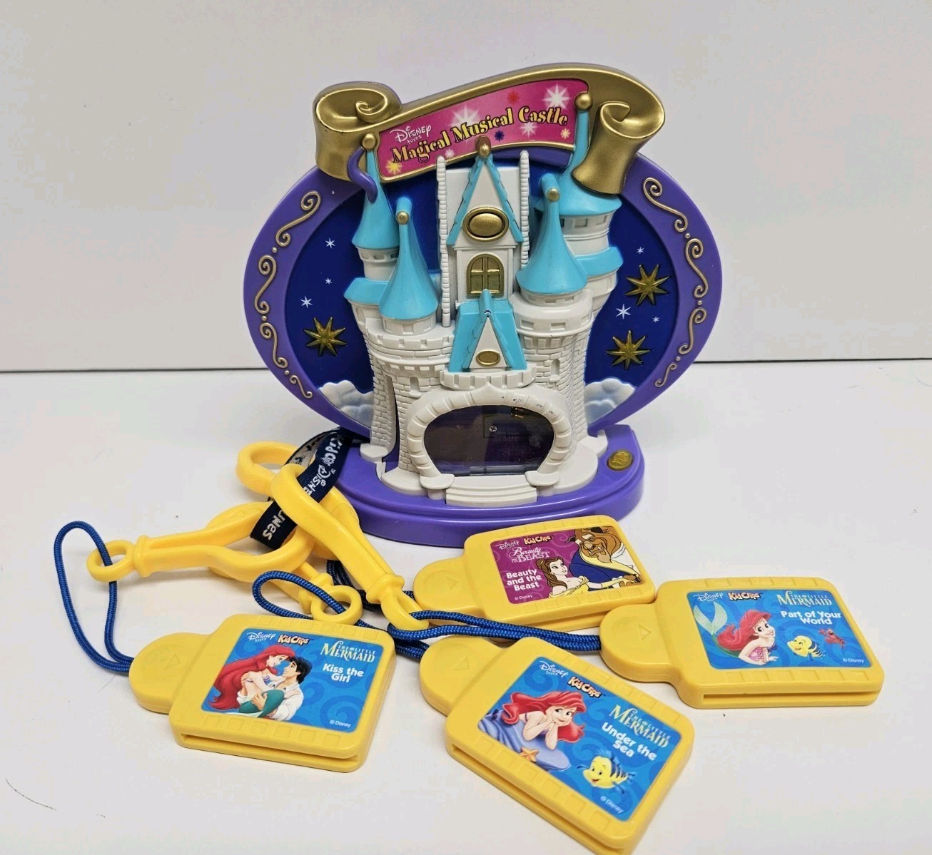 Disney Kid Clips Magical Musical Castle Includes 4 Clips Beauty & lil' Mermaid
