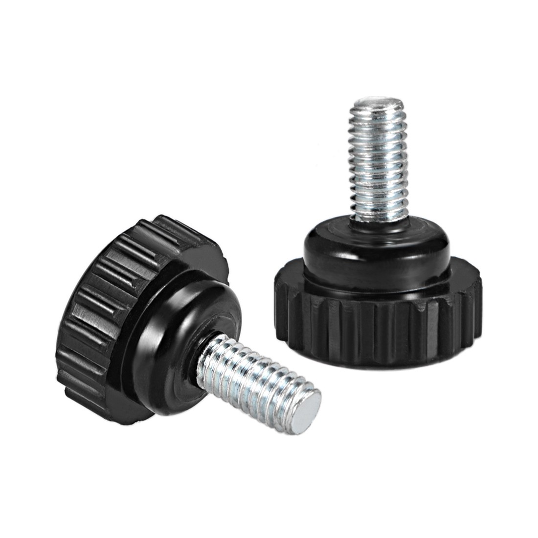 M6 x 10mm Male Thread Knurled Locking Knobs 8pcs