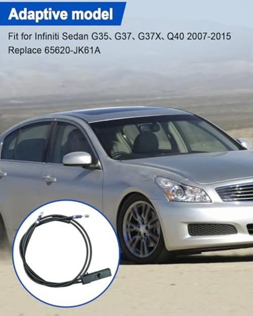 Hood Release Cable Replace 65620-JK61A, Hood Lock Release Cable Fit for