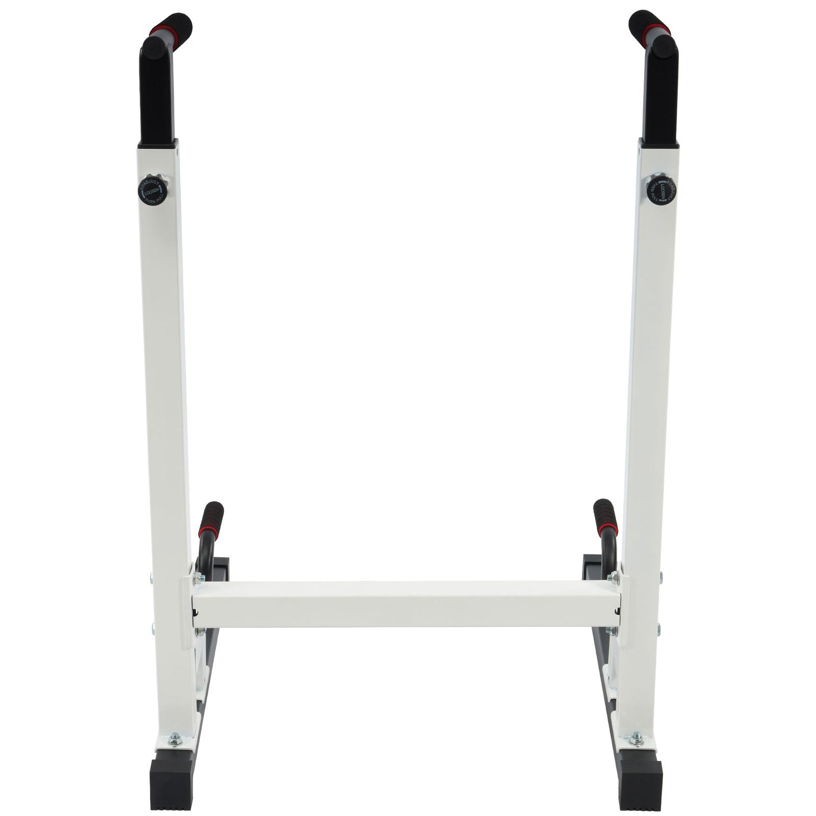 BalanceFrom Multi Function Home Gym Dip Stand, 500lb Capacity, White (Open Box)