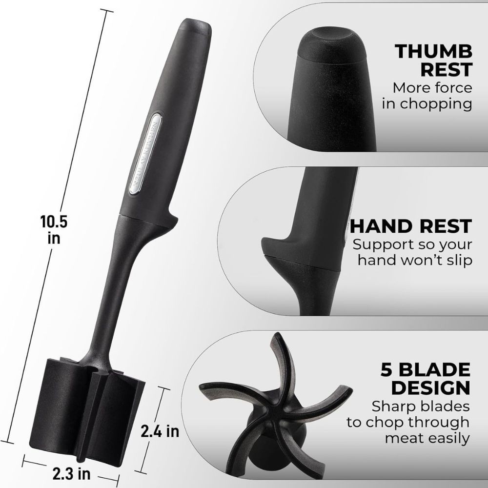 Meat Chopper & Hamburger Smasher – Comfy Grip Handle