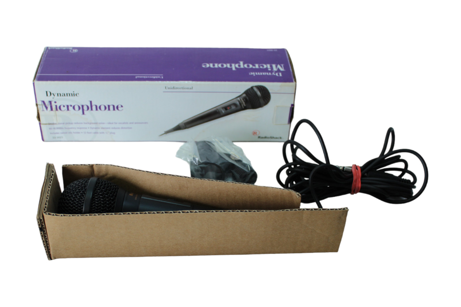 RadioShack Optimus 33-3021 Dynamic Wired Uni Directional Microphone 12' Cable
