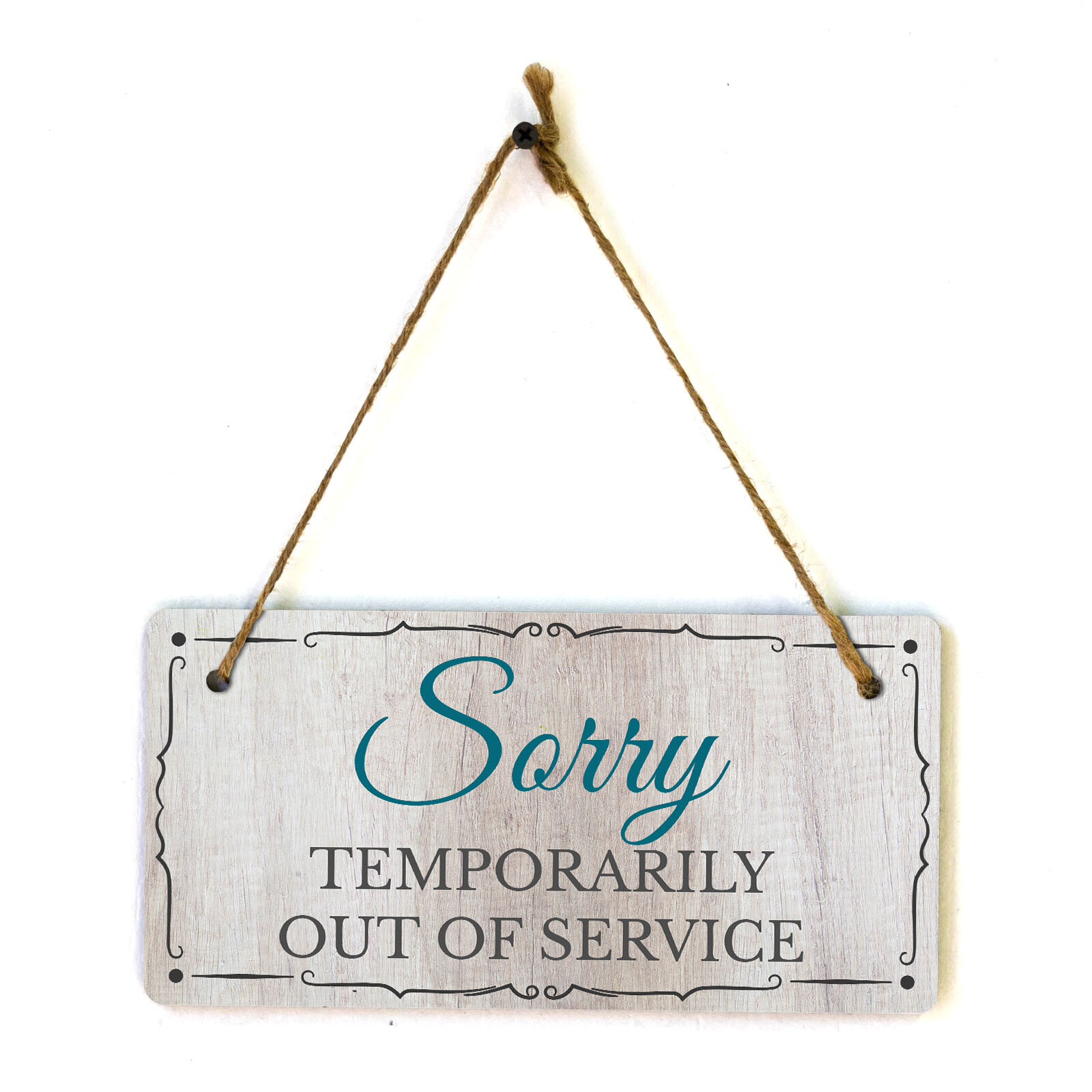 Sorry Temporarily out of Service 5x10 Hanging Wall or Door Sign