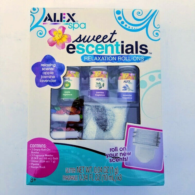 ALEX SPA DIY Sweet Escentials Relaxation Roll-Ons (Apple, Jasmine, Lavender) NEW