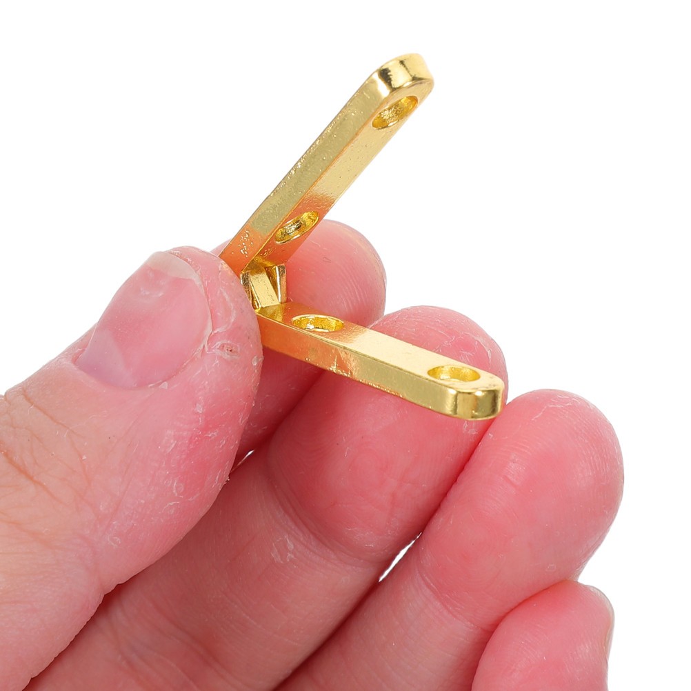20 Pcs Cabinet Door Hinges Finish Hidden Hardware for Small Boxes