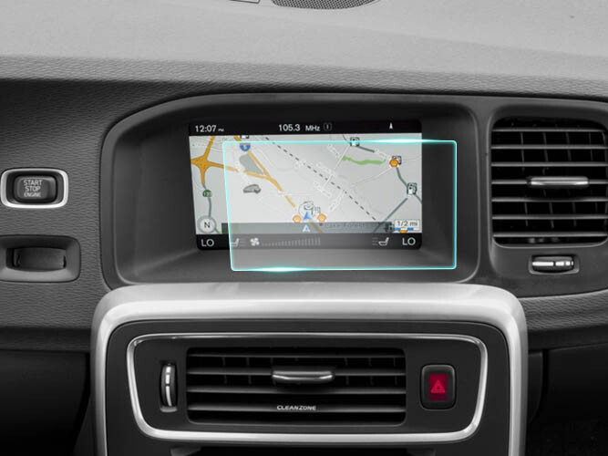 Crystal Clear Screen Protector for 2016 Volvo V60 Vehicle Navigation