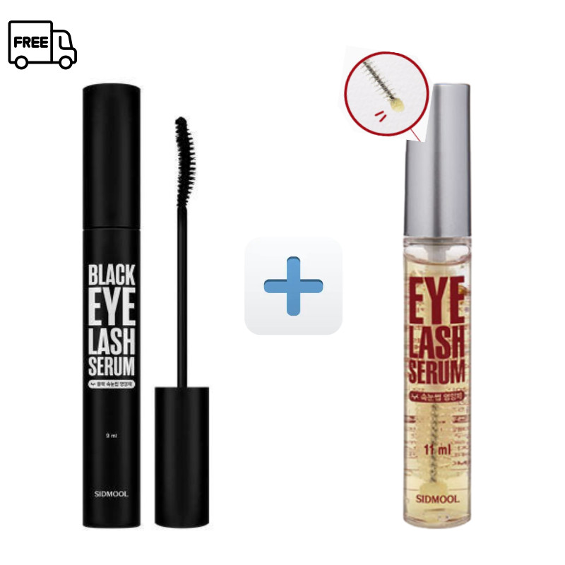 SIDMOOL Eyelash Serum Duo (9mlx2ea) Growth Nutrition Elastic Glossy Lashes Korea