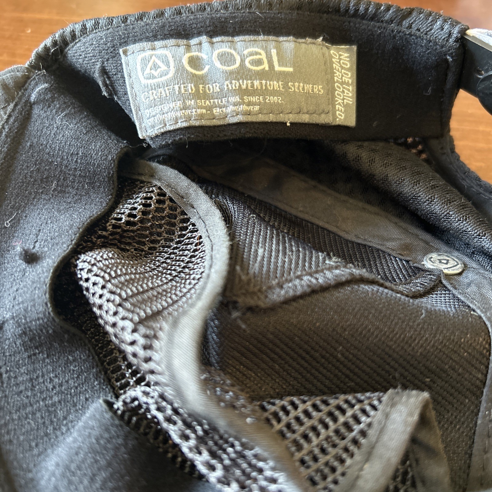Excellent Coal The One Peak Hat, Black