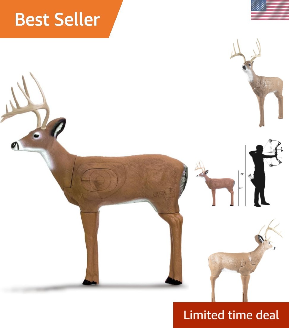Challenger 41" 3D Deer Archery Target - Self-Healing Foam for Realistic Practice