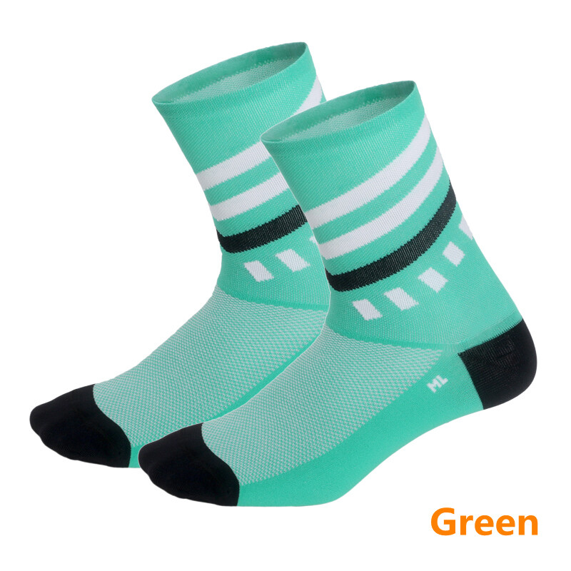 Pro Mens Womens XC Cycling Sports Ankle Socks Riding Socks Bicycle Socks Blue