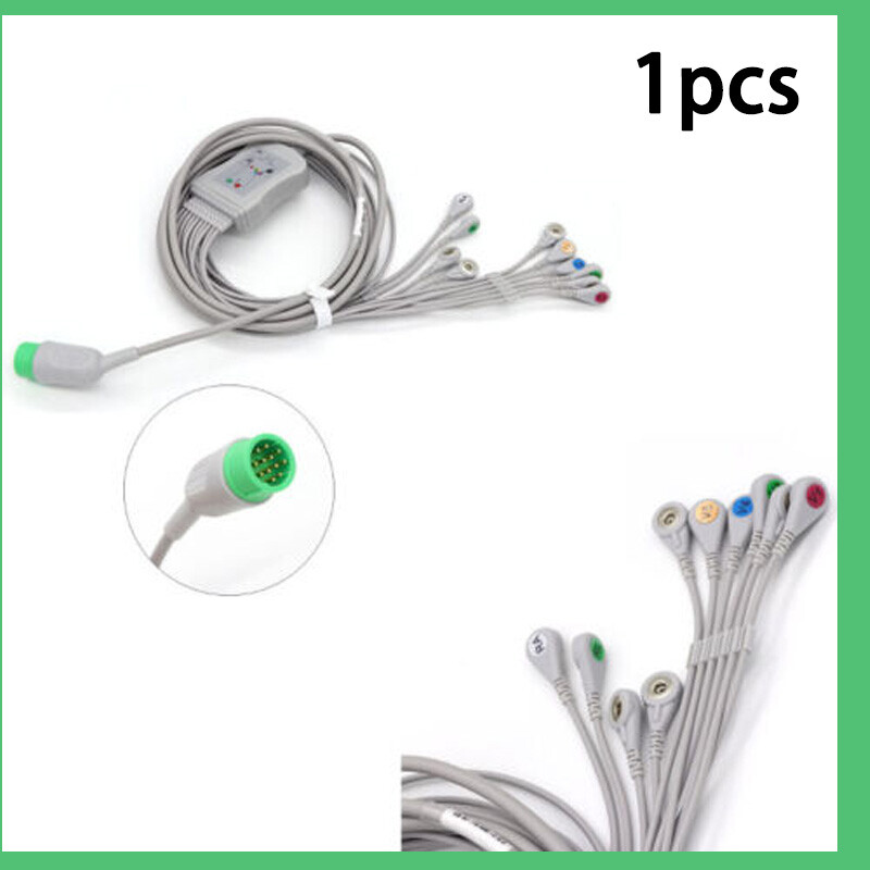 12Pin fit for Medtronic All-in-One 10-Leads EKG American Standard Buckle Medical