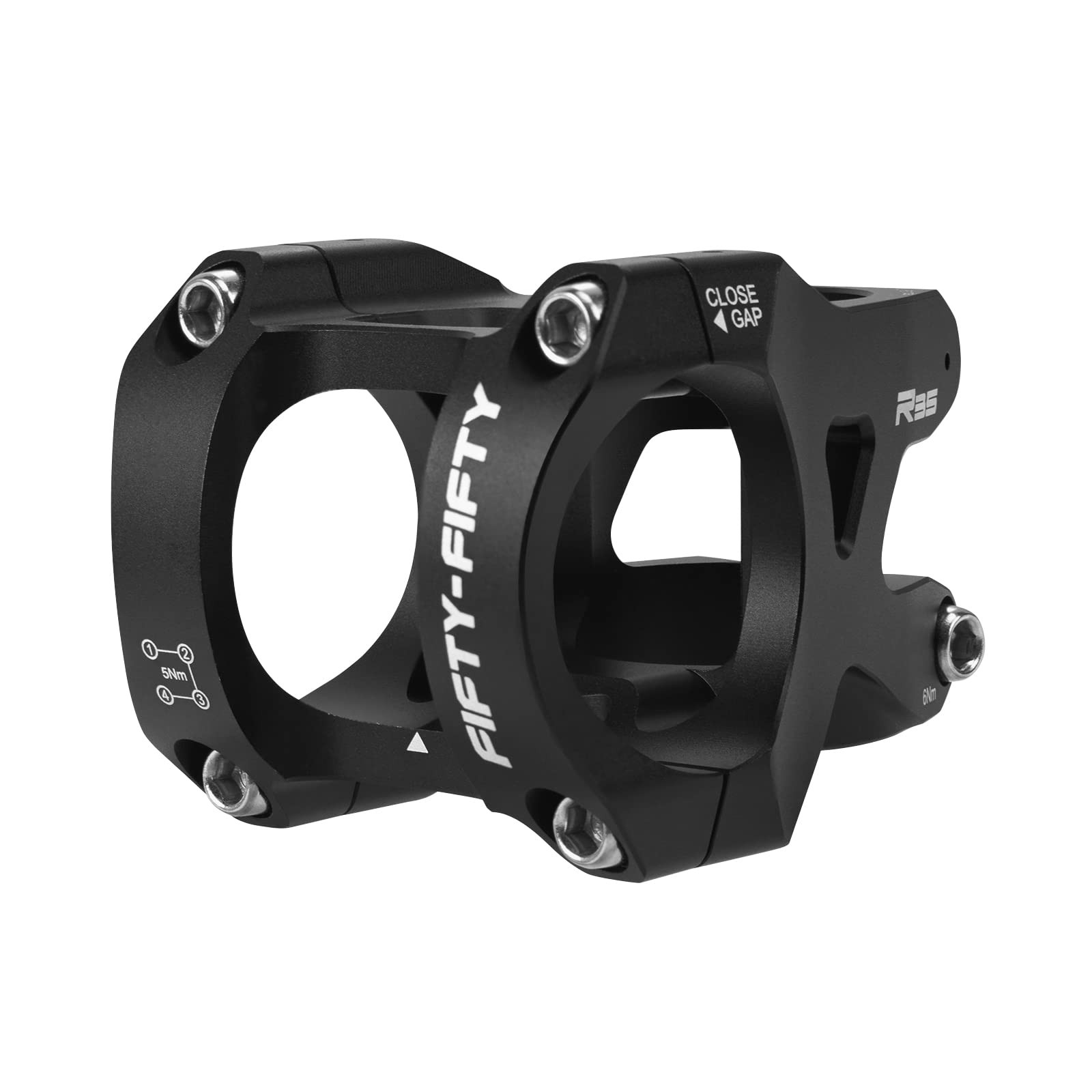 Mountain Bike Stem for 35mm Handlebar Clamp 1-1/8 Steer Tube, Aluminum Alloy ...