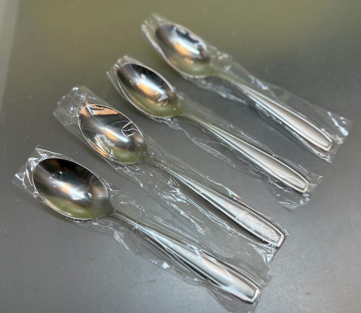 Set of 4 Radley & Stowe Stainless Steel 6.125" Teaspoons Set Satin Finish