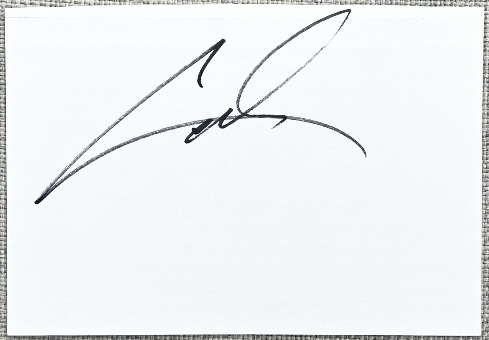 Cuba Gooding Jr Signed In Person 4x6 Index Card In Top Loader - Authentic