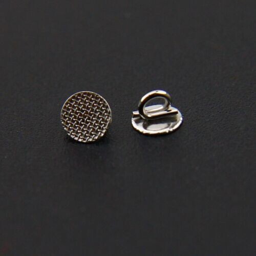 50 Pcs Dental Eyelets Round Direct Bonding Mesh Base Orthodontic Crimpable Hook