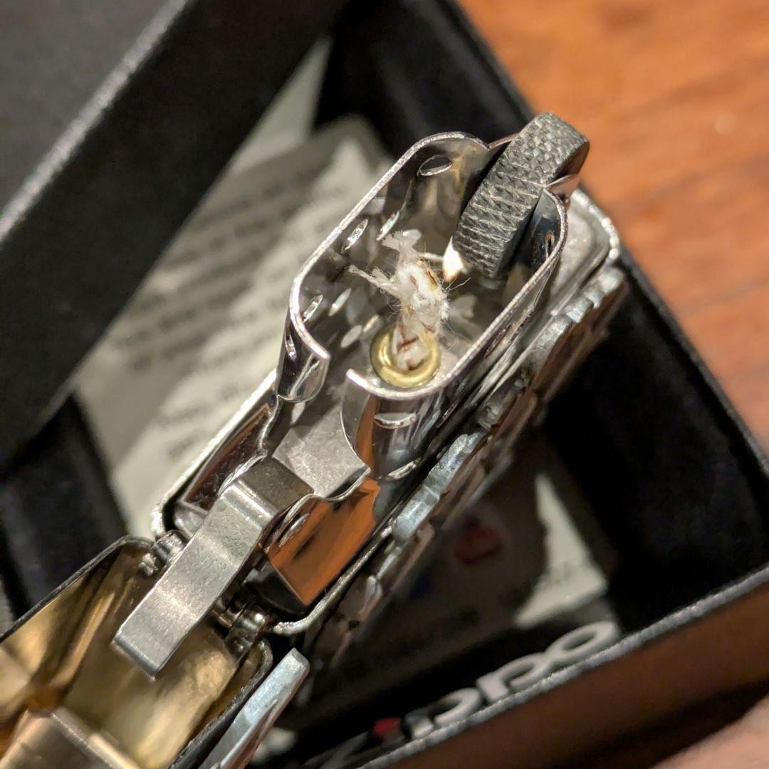Dragon, Flame, Trick Zippo, Silver