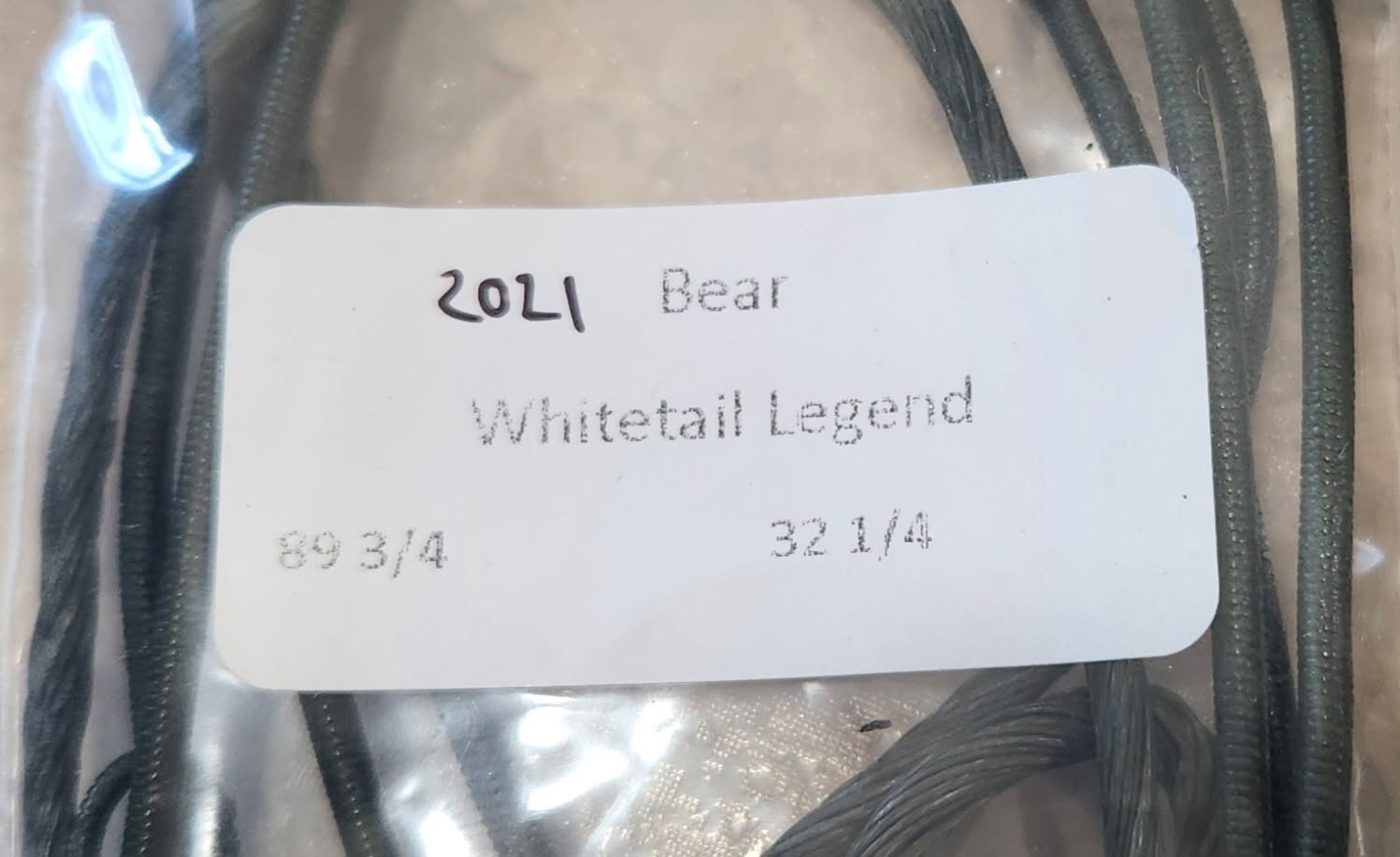 New Bear 2021 Whitetail Legend FirstString String and Cable Set Dark Green