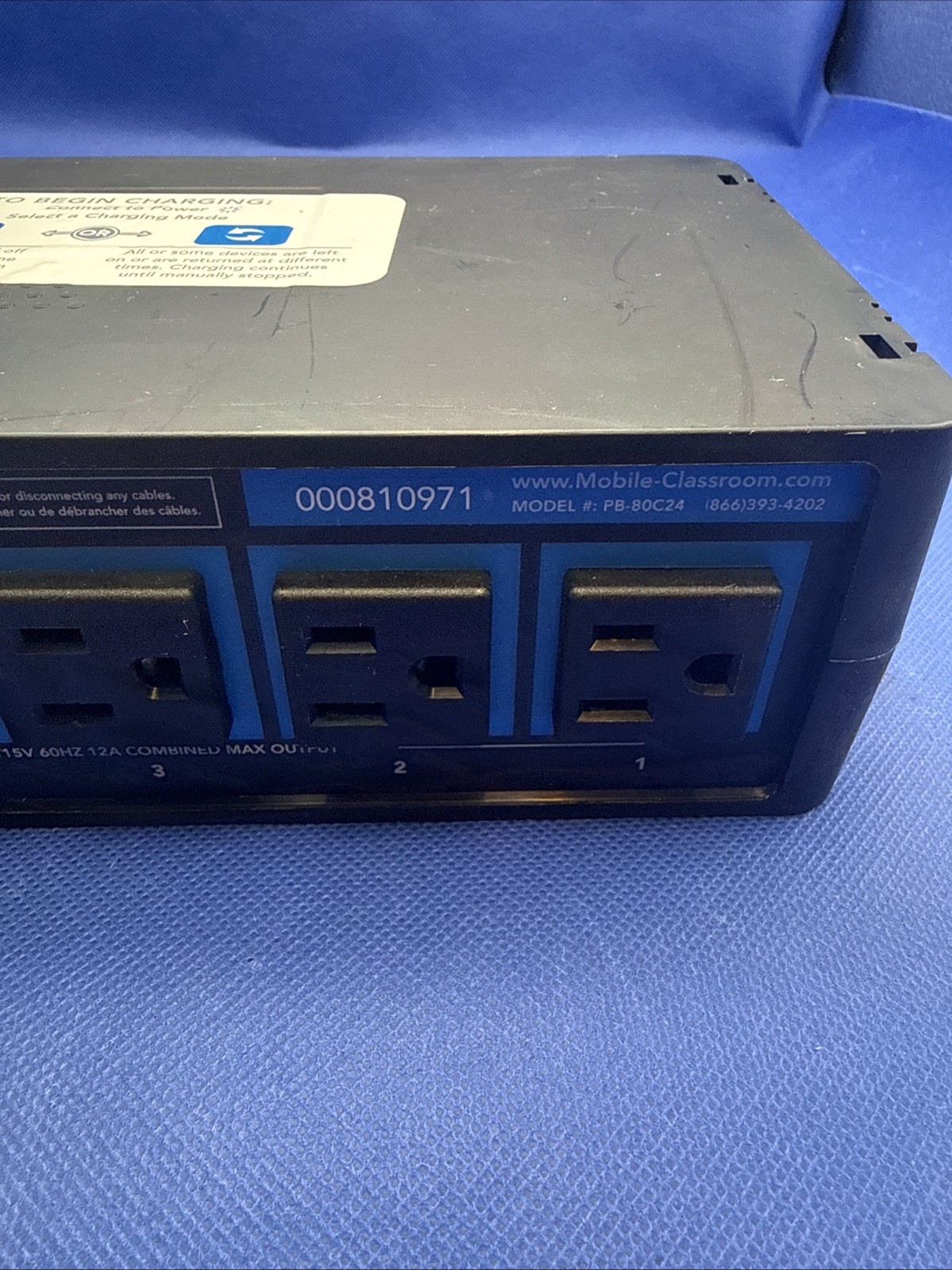 Jar Systems Intelligent Charging System 4-Outlet Power Unit Pb-80c24