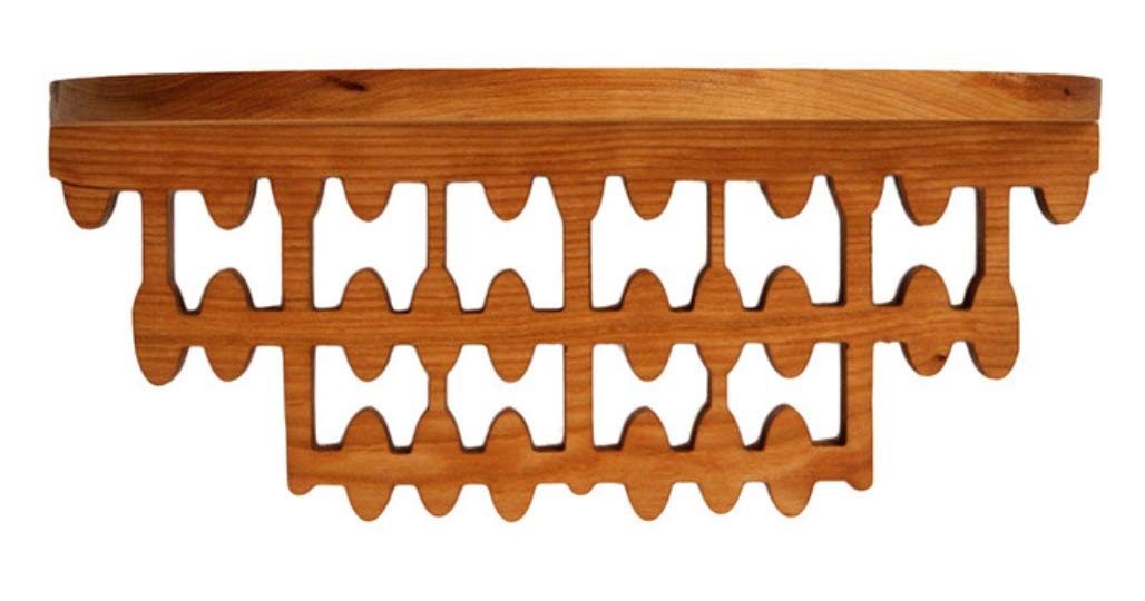Solid Cherry Floating Shelf, for Spices, Photos, Entryways & More (Abacus)