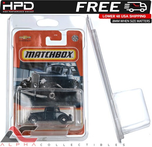 80 PACK HPD PROTECTOR CASE (MAINLINE) HOT WHEELS & MATCHBOX .8MM HEAVY DUTY