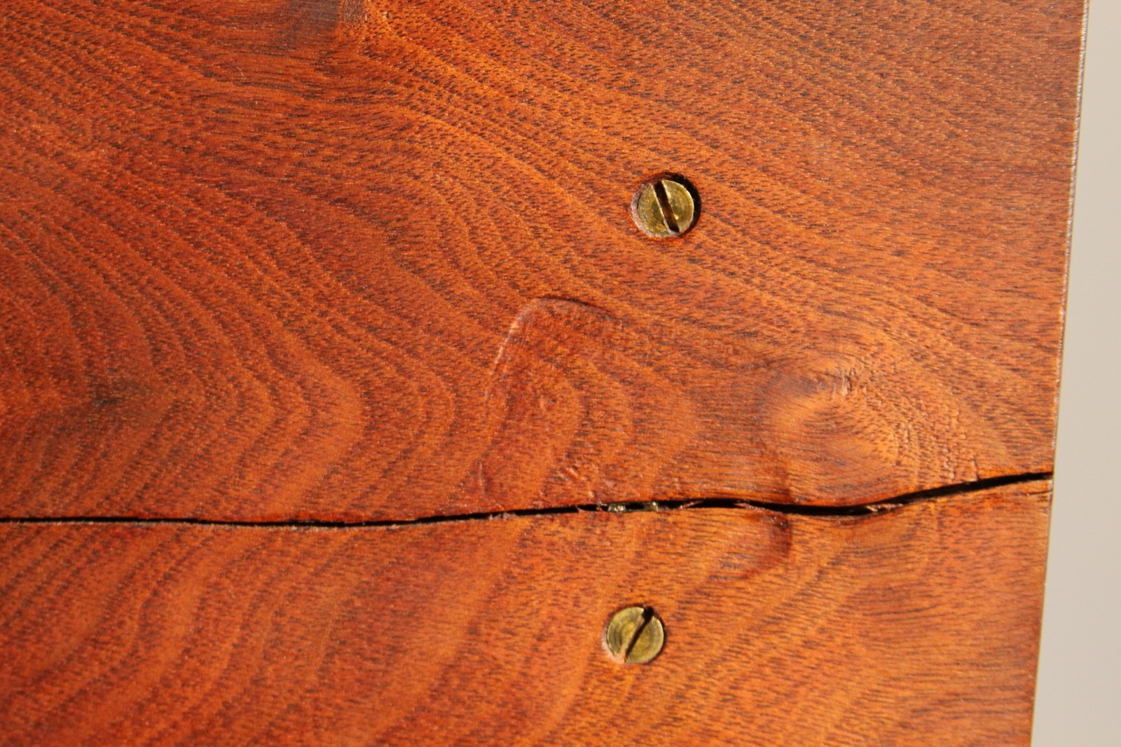 Studio Live-Edge Walnut Bench by Gino Russo, 1970s
