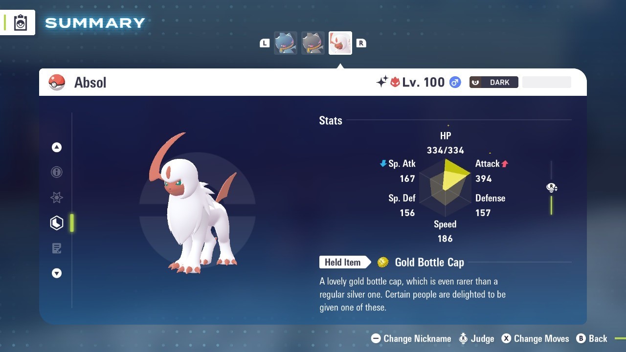 Pokémon Legends: Z-A Shiny Absol 6iv ✨Max EV✨ALPHA