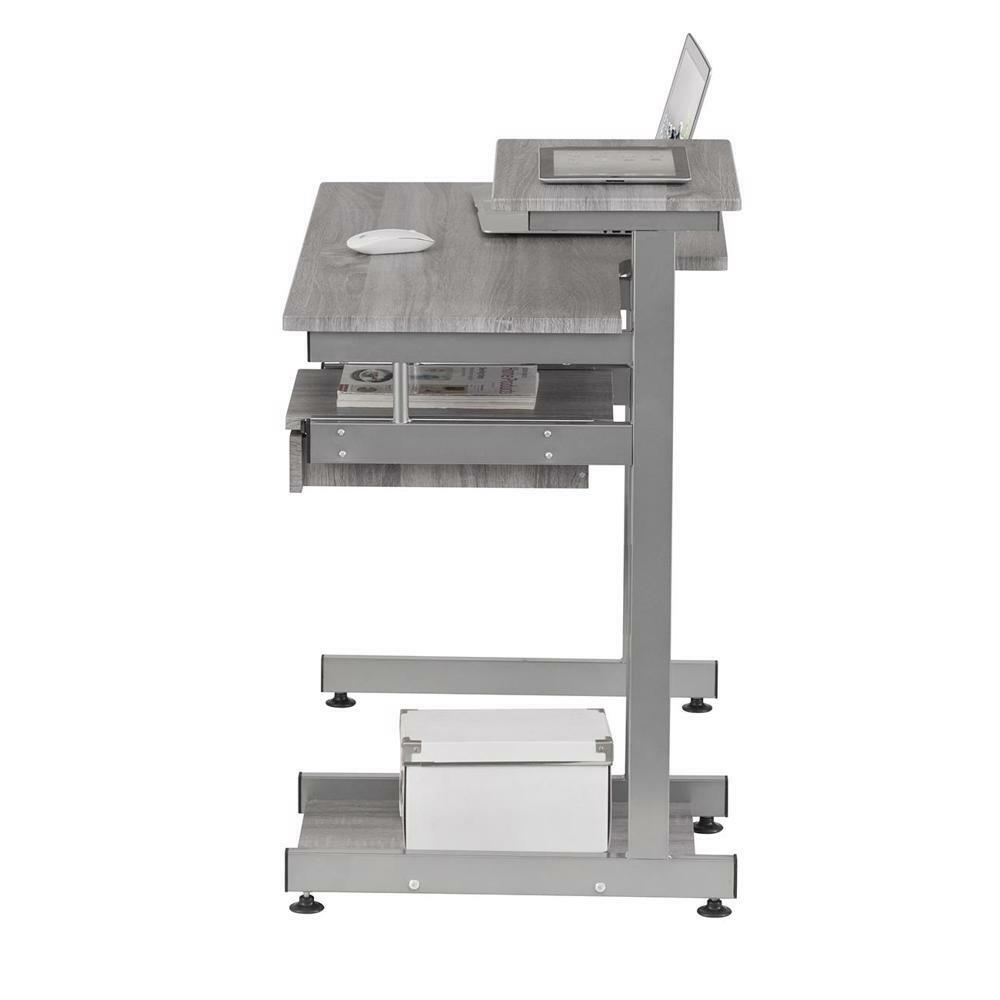 Complete Computer Workstation Desk. Color: Grey