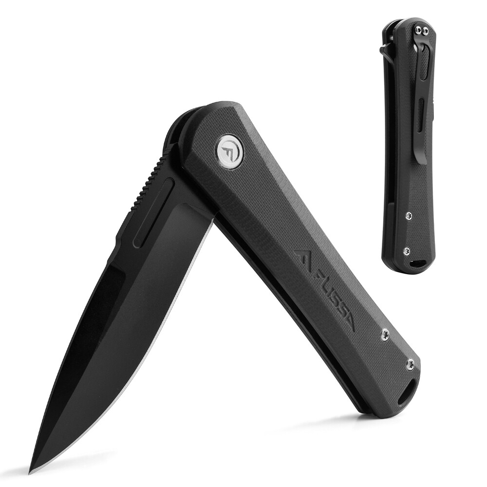 Tactical Folding Pocket Knife Liner Lock Pocket Clip G10 Handle D2 Steel Blades