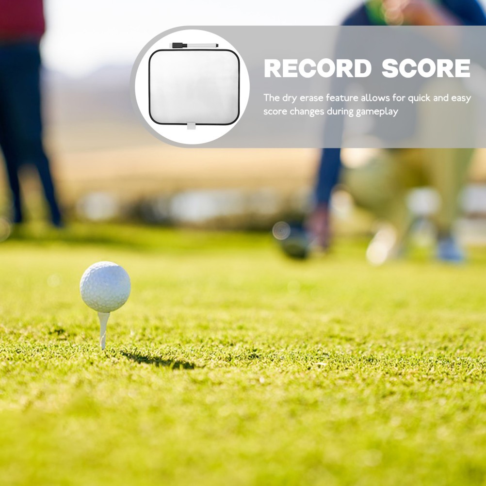 Durable Reusable Golf Dry Erase Scoreboard White Plastic Writing Board