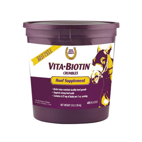 Vita Biotin Crumbles Hoof Supplement 3 Lbs By Horse Health Products