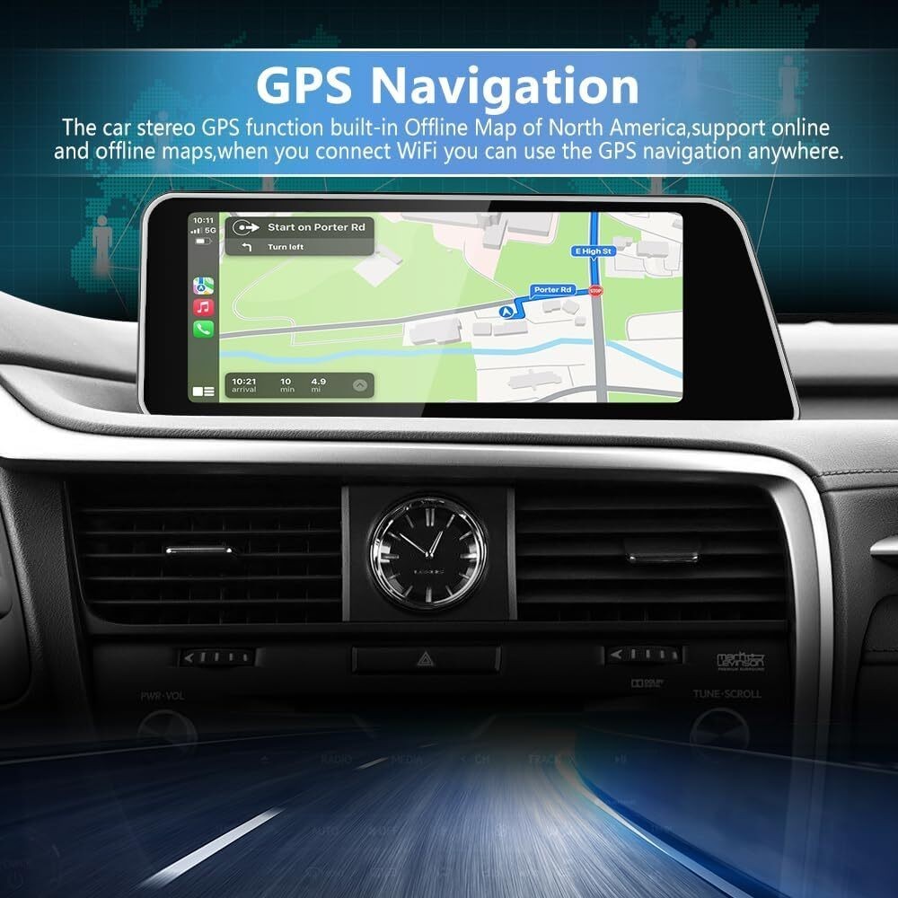 12.3" For Lexus RX 2016-2019 Car Stereo Radio Auto Android Carplay Navi 8+64GB